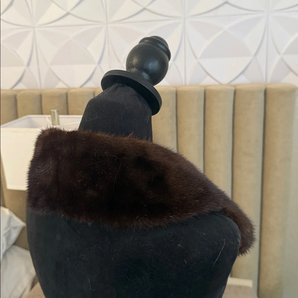 Classic Brown Fur Collar Wrap - Unbranded